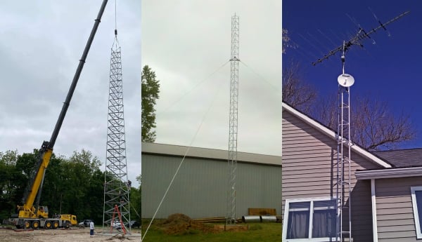 telecommunication tower types